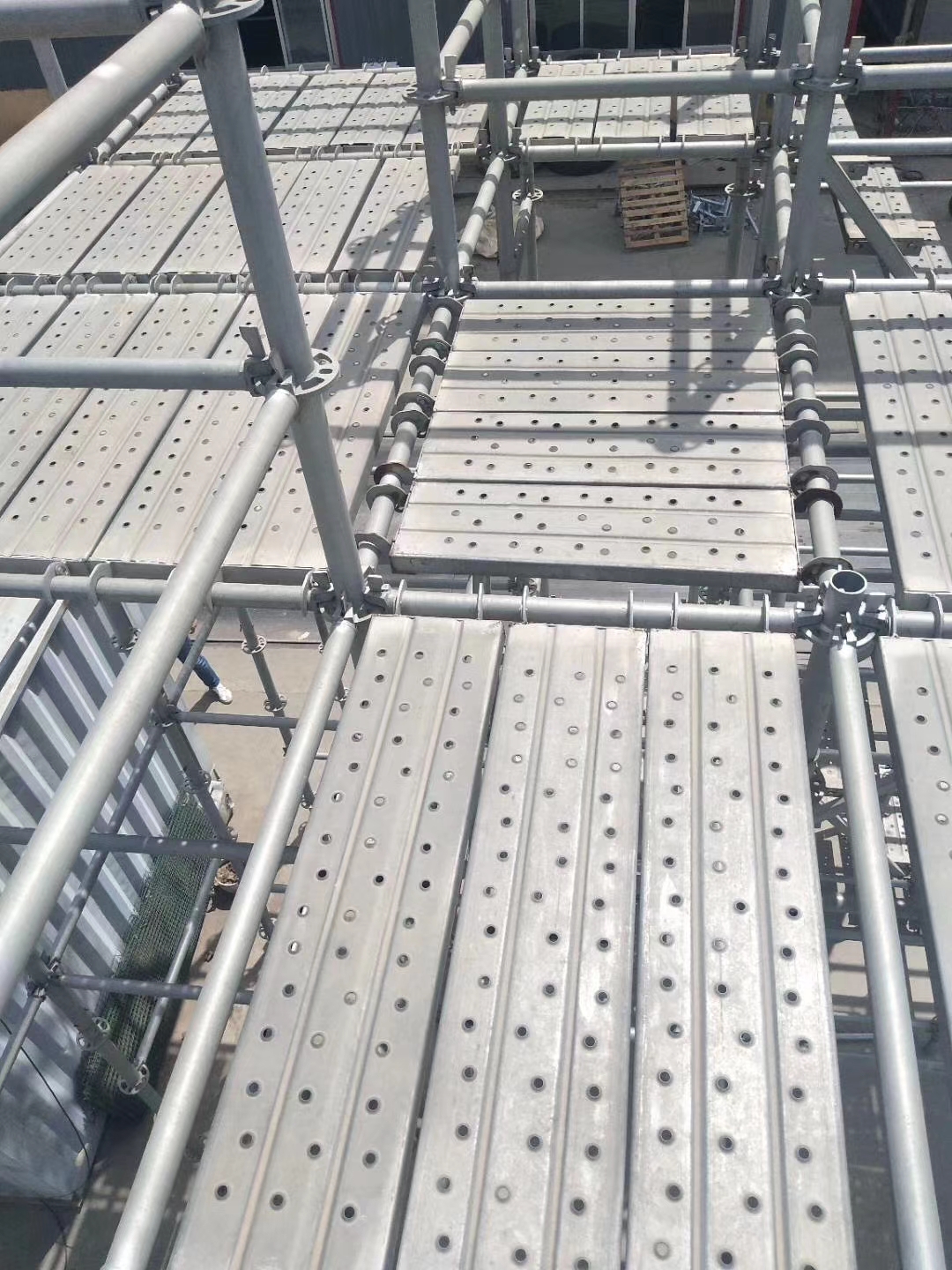 Direct sales building galvanized steel springboard buckle scaffold pedal railing hook steel pedal angle iron pedal square tube