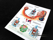 Cancer Cell Mutation Pathogenesis Incentives Wall Chart Poster Decorative Painting