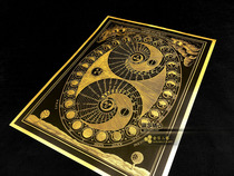 Cosmic Space Galaxy Lunar Moon Astronomy Astronomy Astronomy Astronomy Gold and Silver Foil Poster Decorative Painting