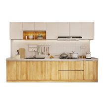 Quanyou integrated cabinets custom-made quartz stone countertops whole-house custom kitchen cabinets small apartment integrated decoration design