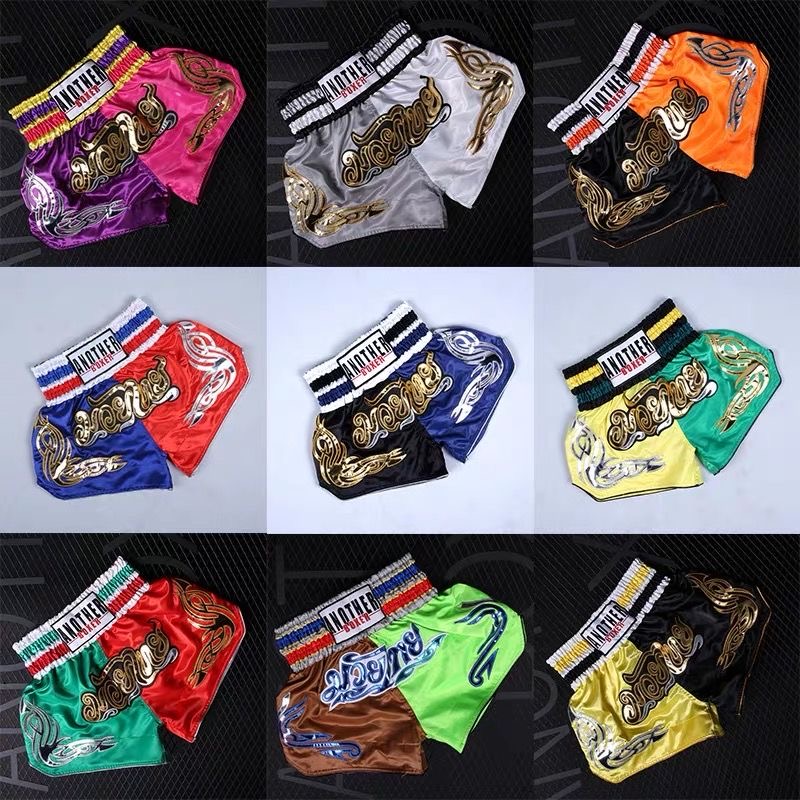 Taiquan Shorts Thai Thai Pants Pants Percussion Pants Head Boxing Shorts Casual training clothes Gou men and women clothes Customized