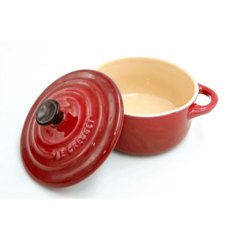 Le Creuset/cool color Germany import stoneware for roasted red as cans multi - purpose pot 4 is 250 ml