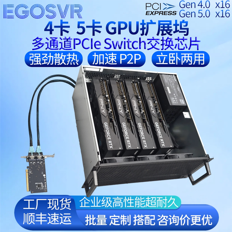 External Expansion Dock Pcie Switch 4-Card Server 4-Card Expansion Dock 5-Card Gpu Expansion Dock External Expansion Dock Pcie Switch 4-Card Server 4-Card Expansion Dock 5-Card Gpu Expansion Dock