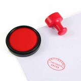 Чернильная подушечка, быстросохнущие канцтовары для офиса, прозрачная красная печать, быстрое высыхание