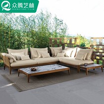 Nordic Outdoor Sofa CourtyDesigner Fujiji Furniture Double Waterproof Sun Prevention Sun