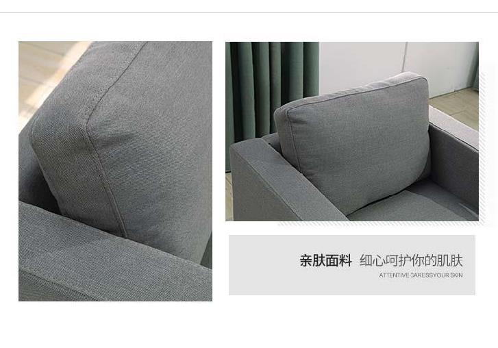 Cafe combination studio office business reception sofa cloth art sofa tea table 1.7 meters long European household
