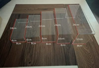 Прозрачный комплект, 3 предмета, 10см