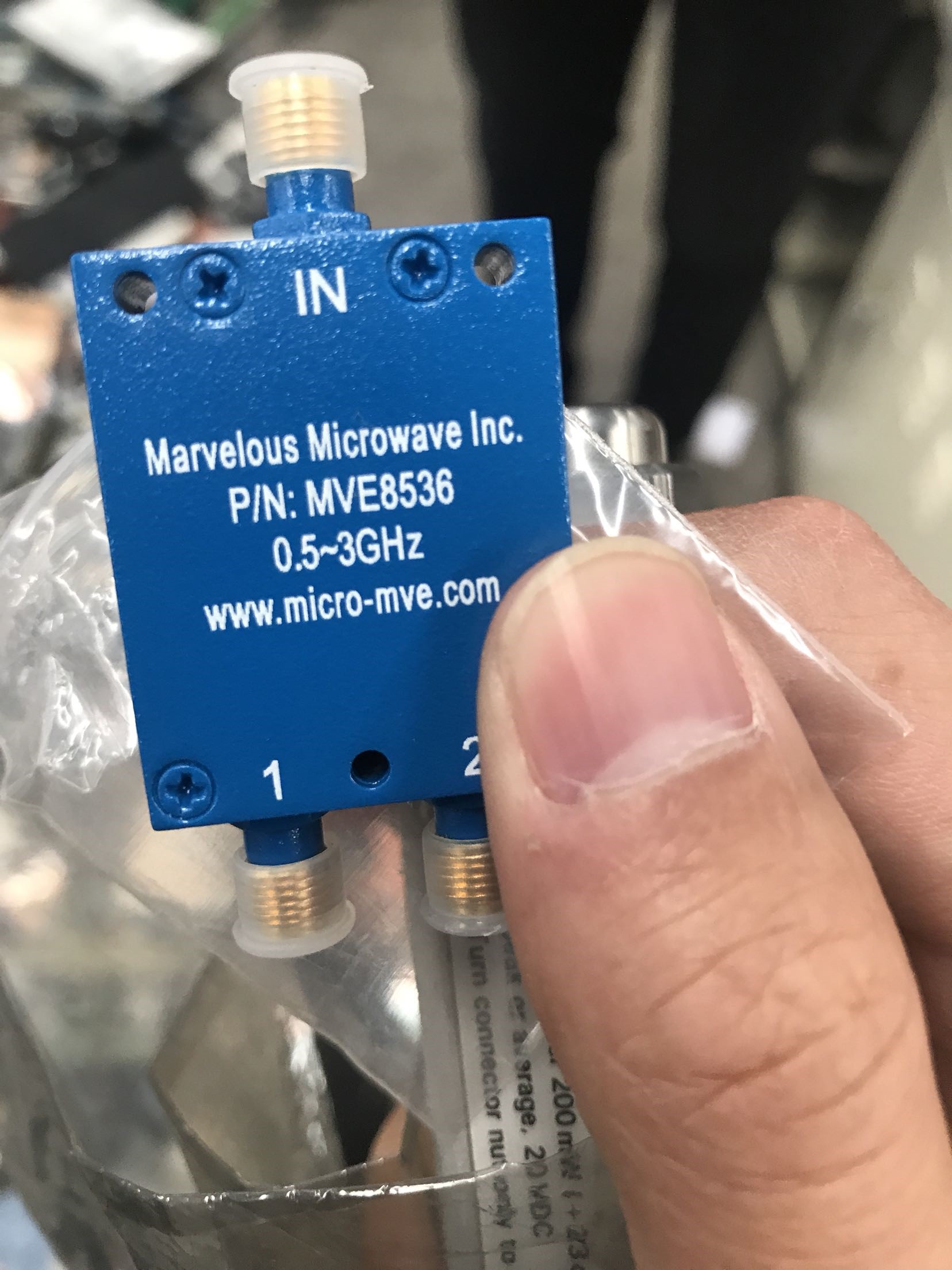 New import IN MVE8536 utilitzer 0 5-3GHZ dynamometer to be invoiced