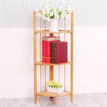 Corner Shelf shelf floor shelf multi-level tripod bedroom corner shelf living room corner shelf bamboo bookshelf