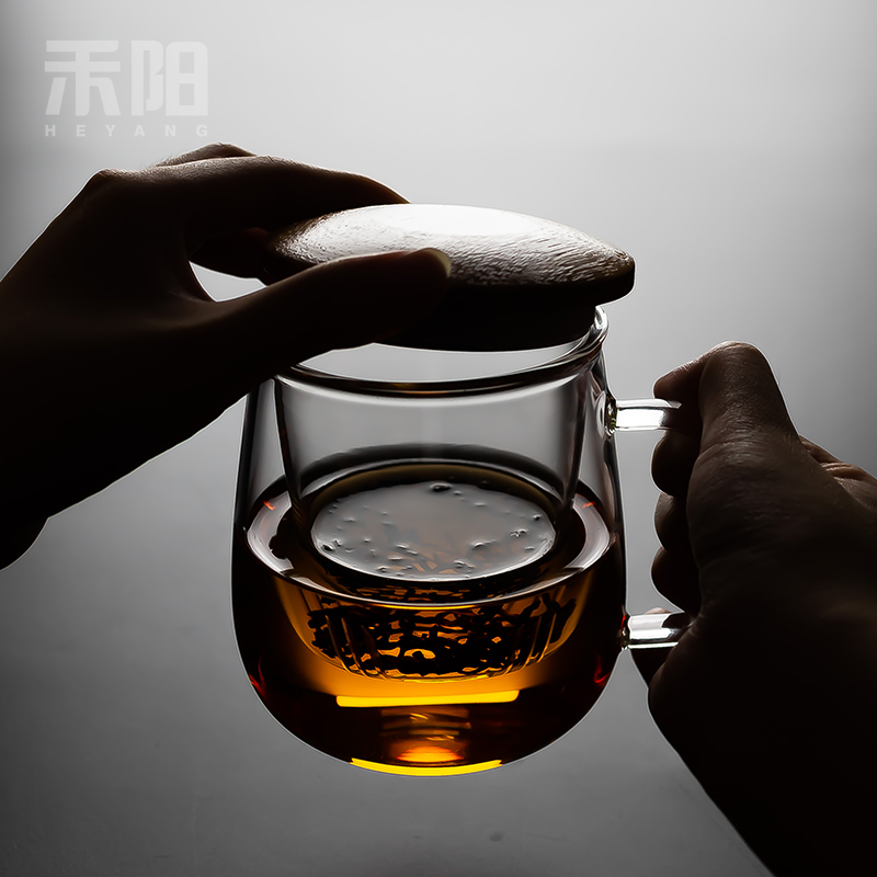 Send Yang Japanese tea separation. The creative household contracted move make tea glass office glass filter