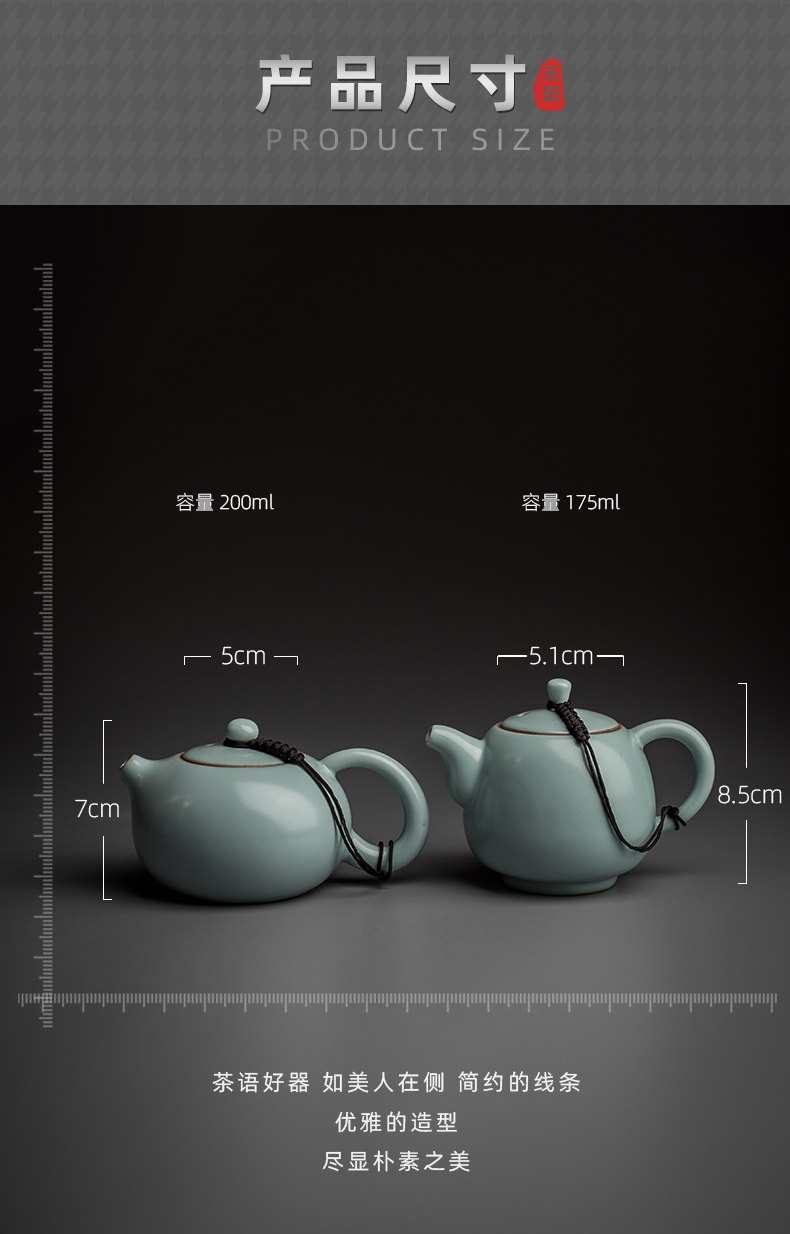 Send Yang your up ceramic kung fu xi shi pot of tea pot, small single pot of your porcelain piece can support his family with a teapot