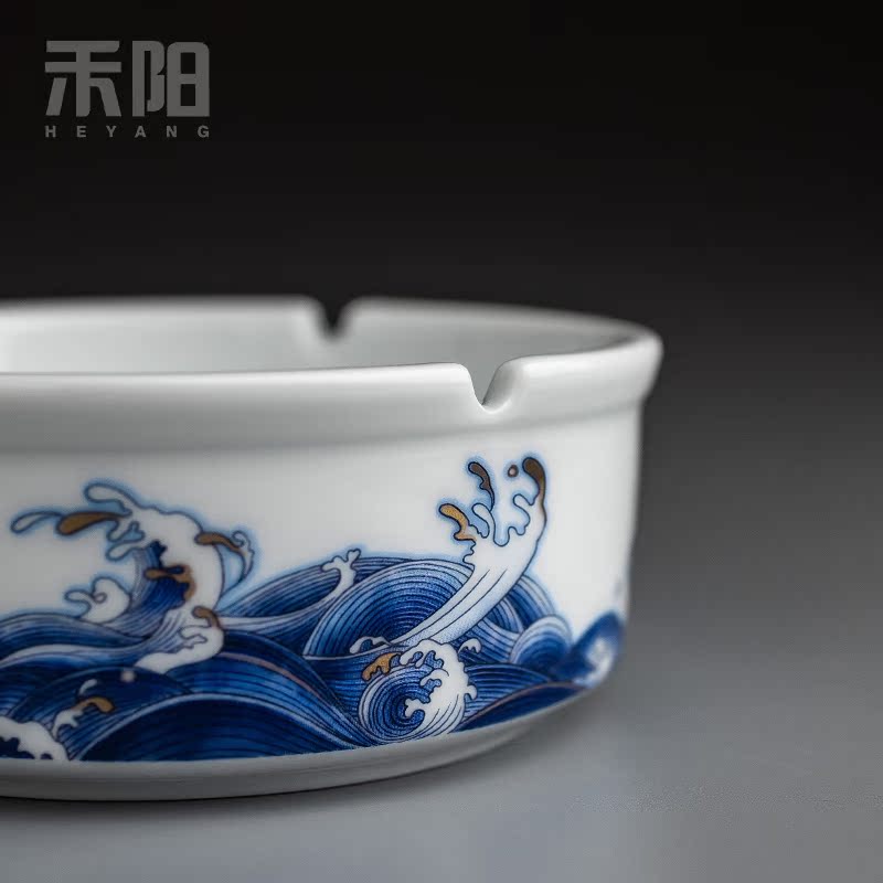 Send Yang mare undarum pentium ashtray large Chinese style restoring ancient ways individuality creative ceramic ashtray home sitting room office