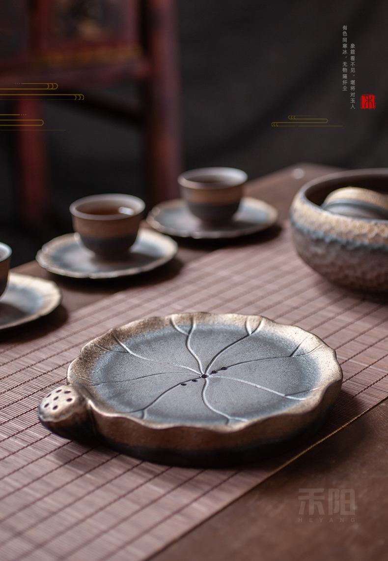 Send Yang coarse clay POTS bearing ceramic pot holder, dry plate mat pot pot mat kung fu tea accessories tea taking with zero