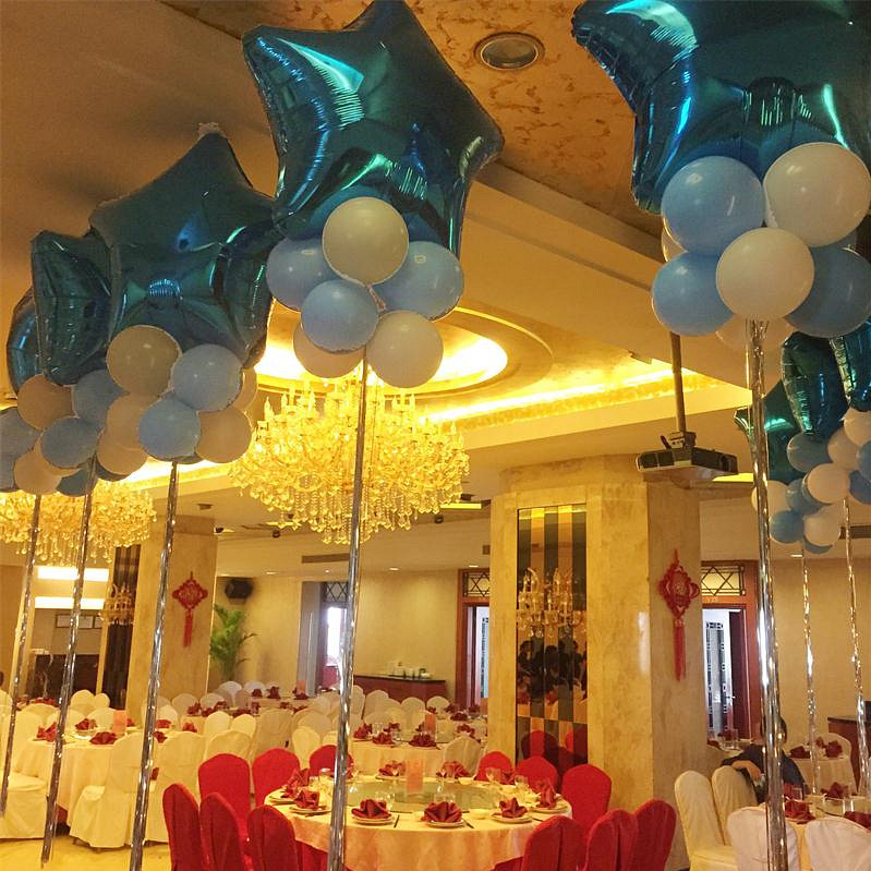 Birthday party decoration balloon rain silk tassel baby birthday party background arrangement supplies pentagram balloon