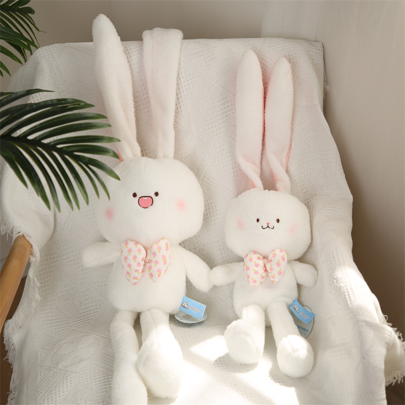 Cute Rabbit Paparazzi Wool Suede Toy Healing Ensemble Long Leg Rabbit Doll Girl with Pillow Graduation Season Birthday
