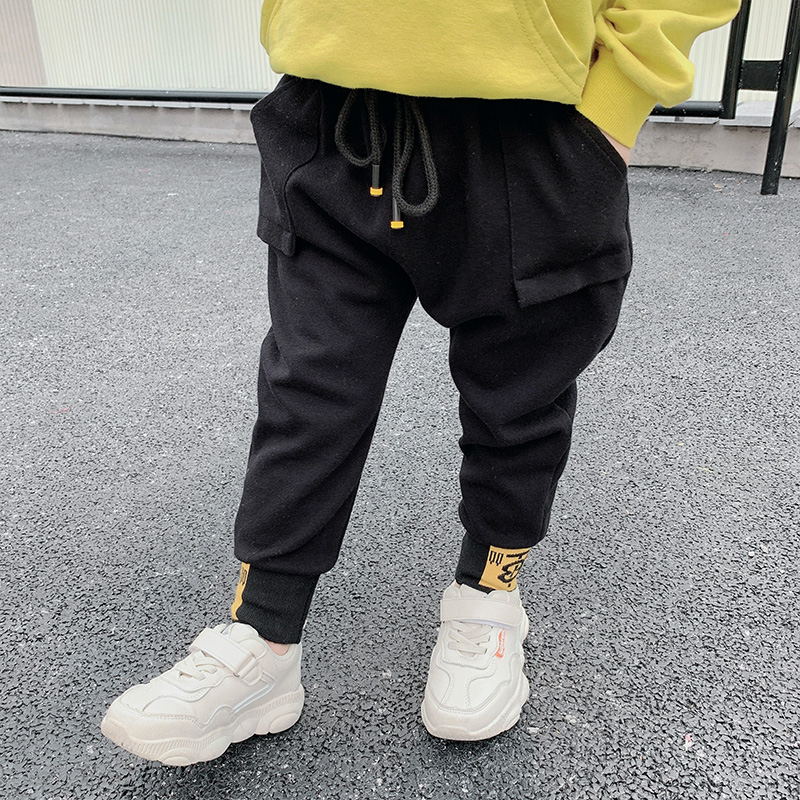 儿童裤子男童长裤秋季潮2019新款秋装小童休闲秋款运动裤春秋薄款热销38件假一赔三