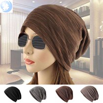 Back cluster headscarf fashion Malay headscarf spring and autumn thin wavy solid color cap ladies leisure Spring Summer Super