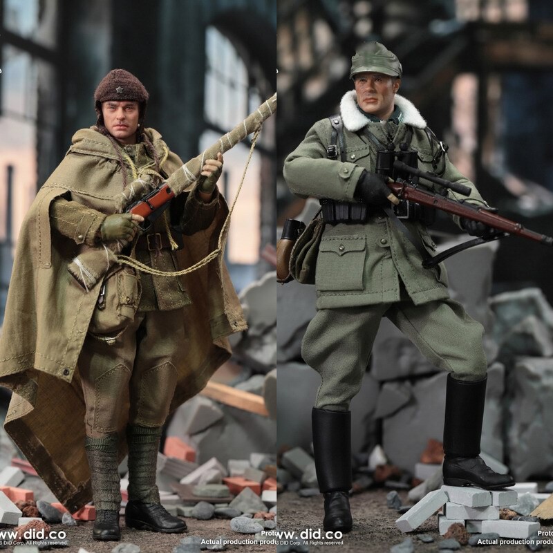In Stock Did Soldiers at the Gates 1/12 Scale Figure Xd80036 Major Corning Xr80037 Sniper Vasily