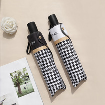 Simply retro-automatic barometer dual-use folding double umbrella parasol sunscreen and UV rain umbrella