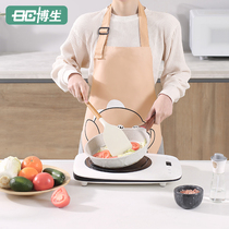 Bosheng apron womens home kitchen waterproof and oil-proof work clothes wipe hands 2022 new coverall adult cooking apron