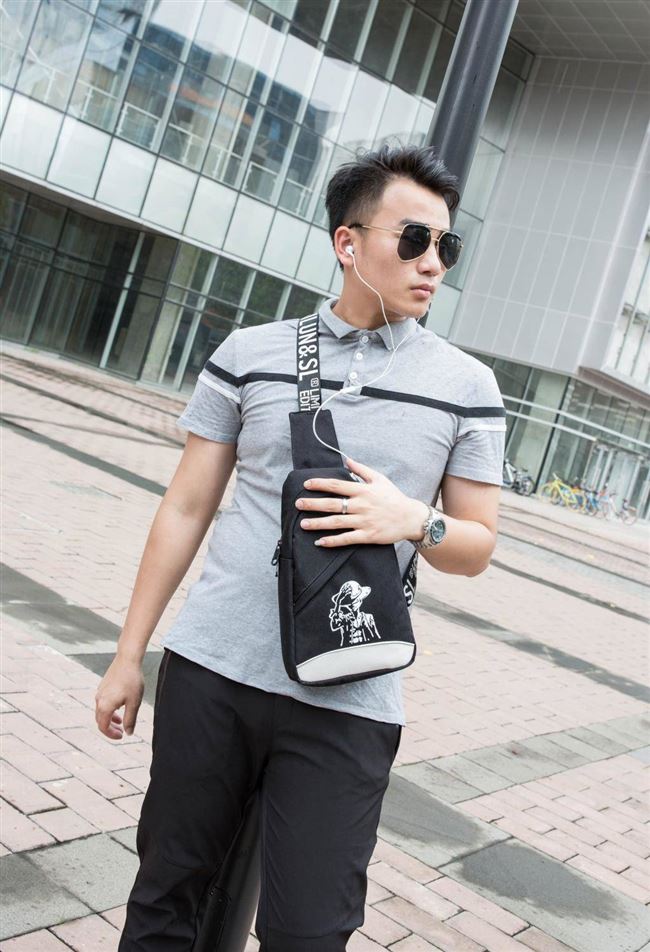 Túi ngực nam mới Nhật Bản và Hàn Quốc xu hướng túi giản dị Túi nam Messenger túi thể thao nữ túi đeo vai túi nhỏ - Túi túi đựng điện thoại đeo hông