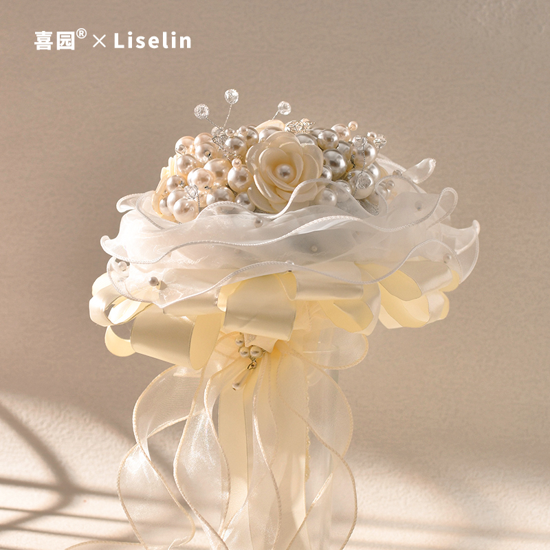 Colourful Garden/Yanyuan Handmade Bouquet Bride Wedding DIY Materials Pearl Wedding Wedding Bouquet Colourful Garden/Yanyuan Handmade Bouquet Bride Wedding DIY Materials Pearl Wedding Wedding Bouquet