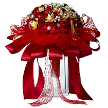 The Yanyuan sparkling flowers brides hands flowers diy material wedding senior engagement method red simulation flowers