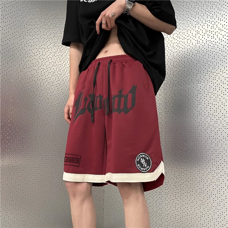 American Sports Comfortable Shorts Men's Summer Sports and Leisure Five-Point Basketball Pants Beach Pants Youth Letters Loose American Sports Comfortable Shorts Men's Summer Sports and Leisure Five-Point Basketball Pants Beach Pants Youth Letters Loose