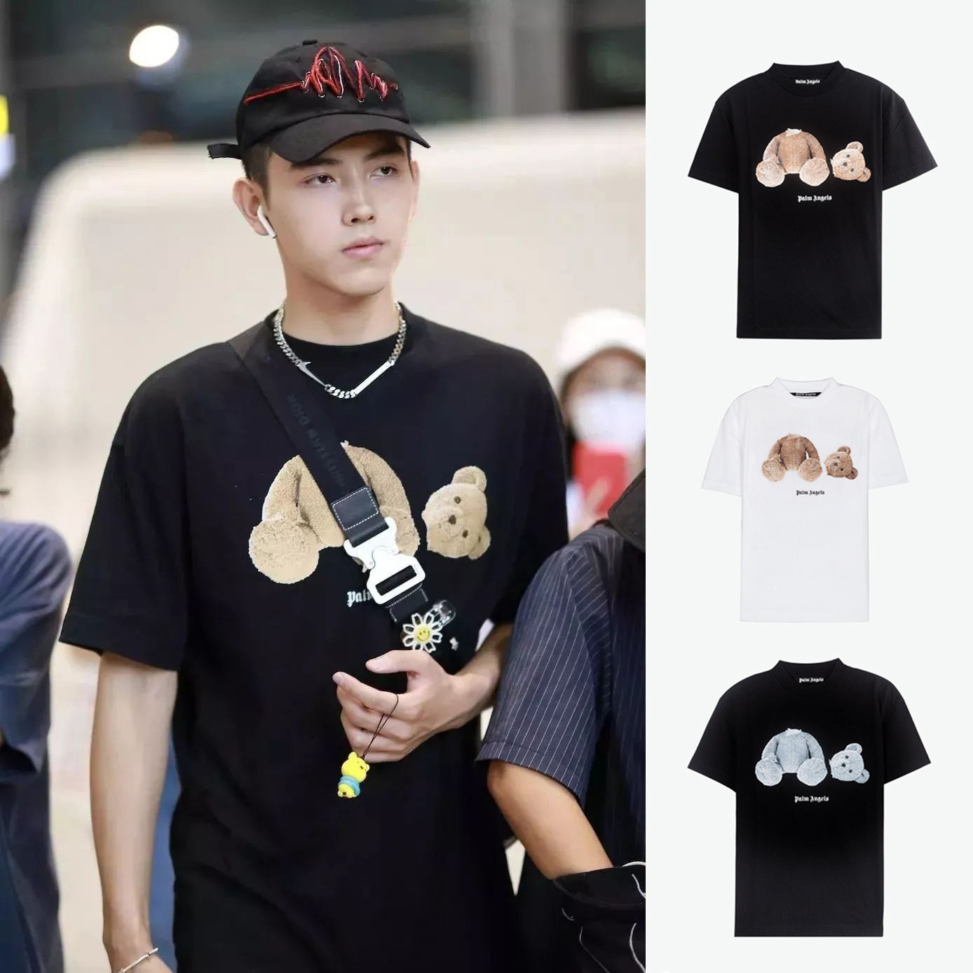 Chen Feiyu Tongyu PALM ANGELS Severed Head Bear TEE Positive Code PMAA001 (IT6109100010)