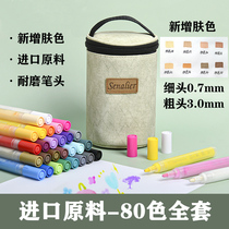 Senalier Shennerier Acrylic Mark Pen Complexion 12 Color 28 Color Album DIY Special Fine Head Paint Mark Pen Waterproof Hand Painted Suit Color Painted Full Range Of Painted Shoes Graffiti Pen 0 7m