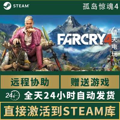Steam official Far Cry 4 Chinese region Global Region PC Chinese game activation code CDK