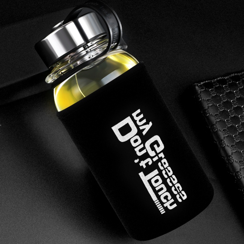 Glass Glass cup men 's heat portable insulating Glass leakproof super capacity home filtration car cup