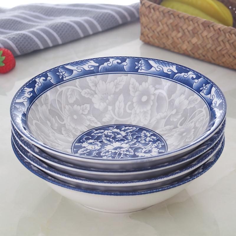 Soup bowl large household porcelain jingdezhen ceramics la rainbow such use tableware suit Japanese eat bowl bowl mercifully rainbow such use