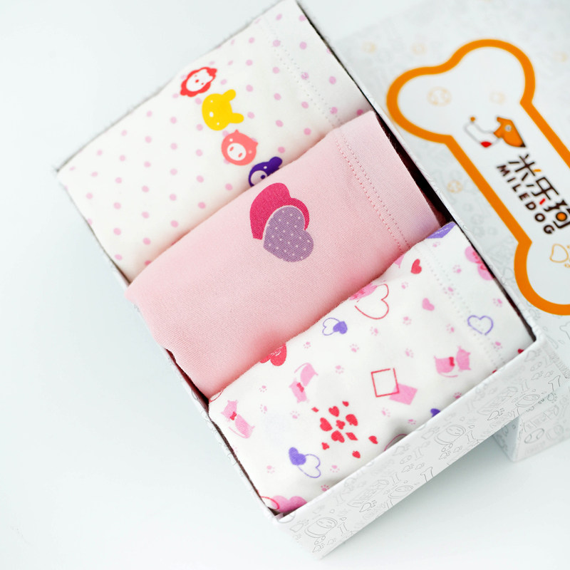 Love little angel girls panties Cotton flat corner children's boxers Girls cotton girls shorts