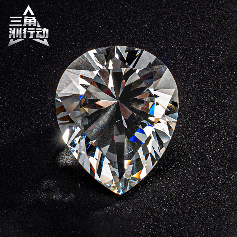 Big Red Delta Operation African Star 1:1 Crystal Model Game Peripheral Room Card African Heart Diamond
