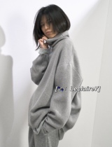 Spot Raey multicolor Italian wool turtleneck profile loose solid color knitwear sweater 588 Euro