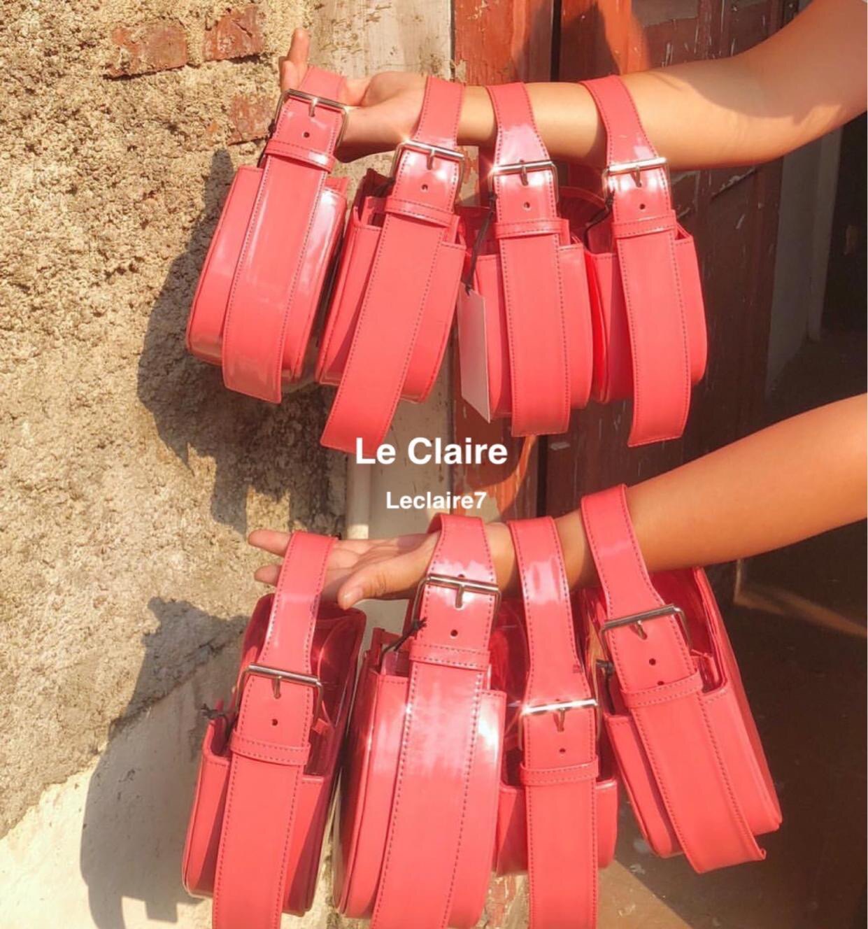 Spot Alfeya Valrina Indonesian handmade patent leather suede color portable semi-circular handbag