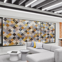 Abstract Company Office Partition Glass Stickers Transparent electrostatic doors and windows Decorative Glass Cling Film customizable Explosion