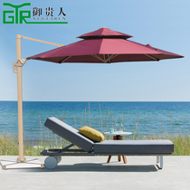Outdoor Patio Umbrella Beach Umbrella Folding Sun Umbrella Roman Umbrella Terrace Villa Garden Security Guard Booth Umbrella 2 53 m