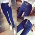 Mùa xuân và thu đông chín điểm quần jeans nữ 2018 phiên bản Hàn Quốc mới của người gầy chân cao eo đen hoang dã học sinh dài