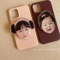 South Korea Ins acrylic cell phone airbag bracket customized baby photo star head diy phone holder