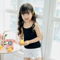 Summer girls vest underwear childrens early female baby pajamas suspenders breathable inner belt