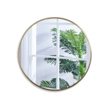 Металлическое круглое настенное зеркало, в американском стиле, алюминиевый сплав