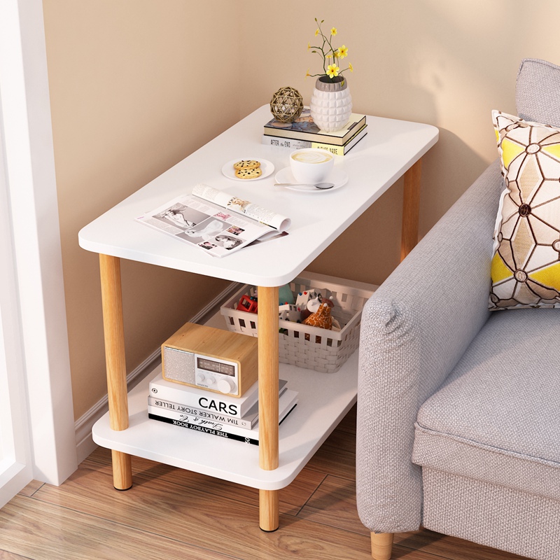 Living room sofa side table side cabinet corner table bedside small square coffee table square table mini small apartment side table Nordic coffee table
