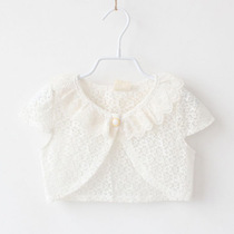 Summer shawl for 3-year-old baby girl in summer with skirt girl baby cardigan short outer layer thin waistcoat 4 sun protection