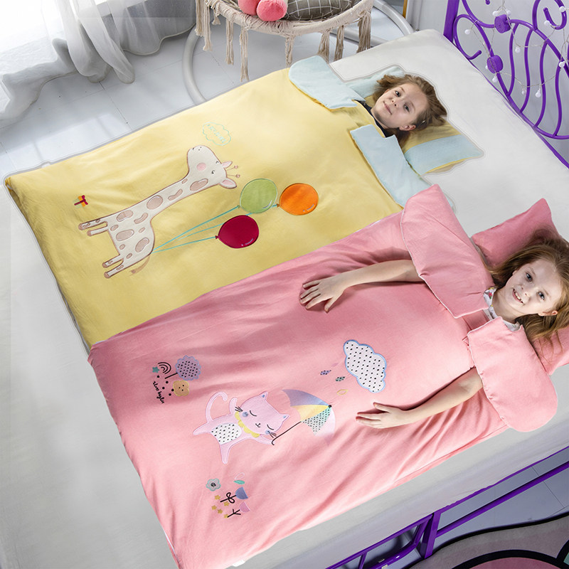 Baby sleeping bag children autumn winter thick baby winter model in the big boy anti-kick quilt artifact four seasons universal quilt