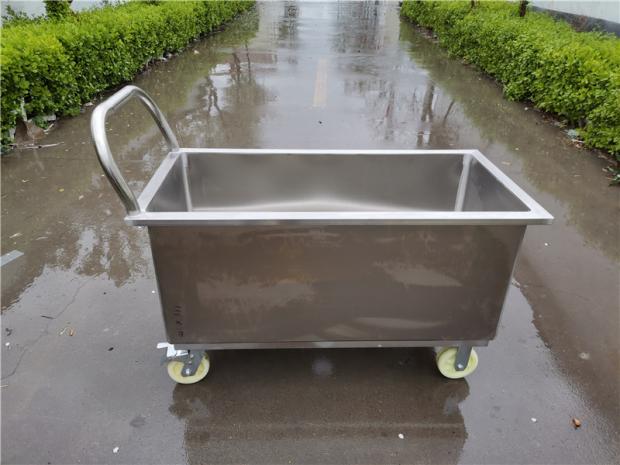 Stainless Steel Pool Water Tank Mobile Mop Mop Pool Cart Wash Water Storage Tank Bucket Disinfection Pool 304 Sink
