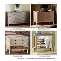 Solitary collection-retro old wooden carved iron glass cabinet colorful bucket cabinet coffee table table bookstore cabinet wine cabinet etc.