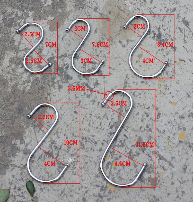 Cỏ nhỏ hàng rào vườn móc sắt rèn S móc nhựa lưu vực móc dụng cụ làm vườn công cụ hàng ngày - Nguồn cung cấp vườn vòi sen tưới cây