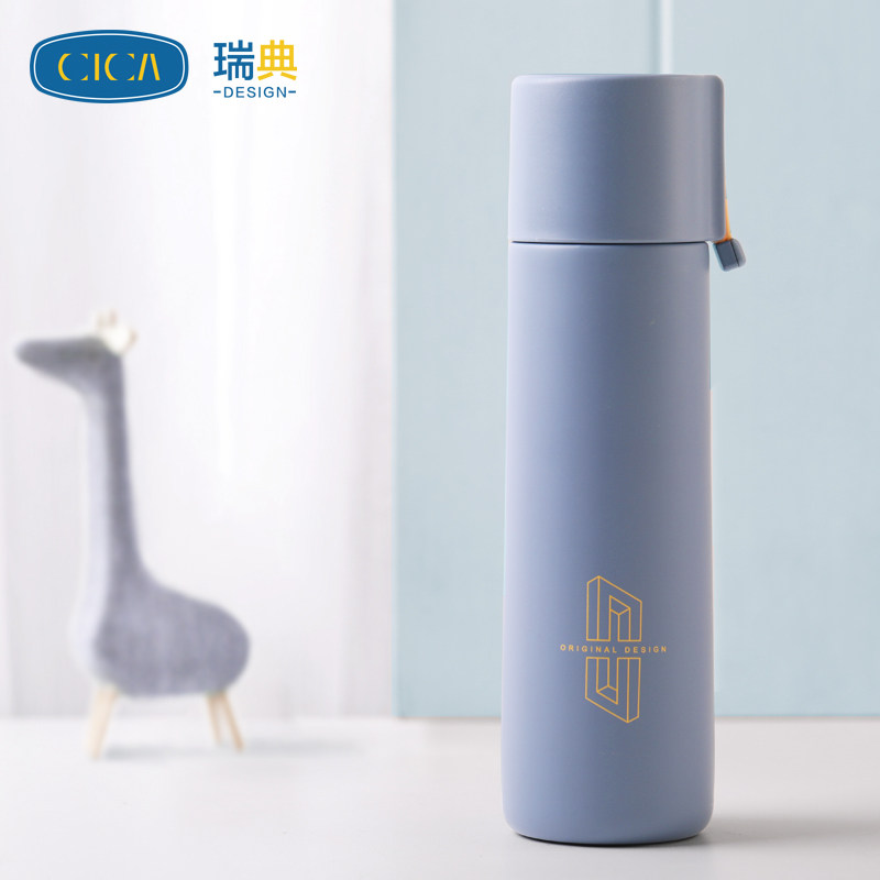 Swedish cica Insured Cup female students cute portable large capacity Ins original Cebu Wind minimalist online red water glass idea